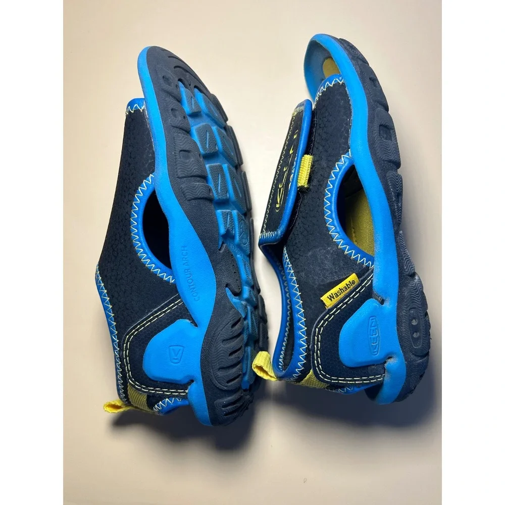 Keen Stingray Kids Water Sandals Blue Yellow Black 1025662 Size 10 US Toddler